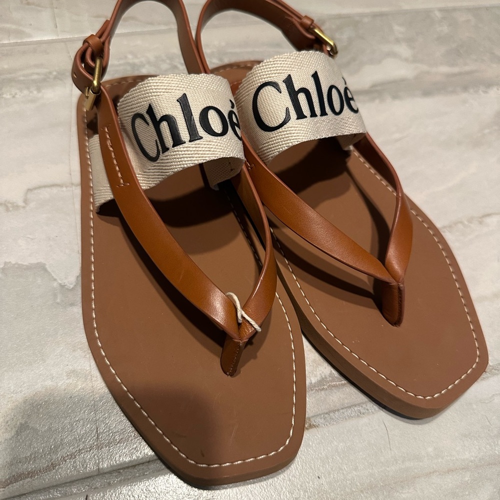 SOLD Never worn- Chloe Woody Sandals